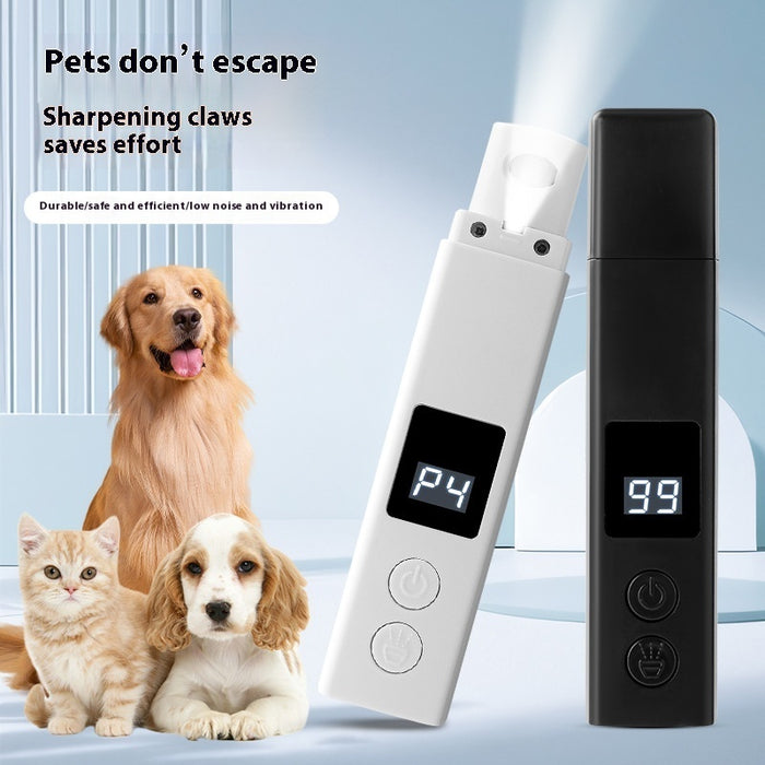 Electric Charging With Dust Cover With Light Pets Nail Piercing Device Pet Products