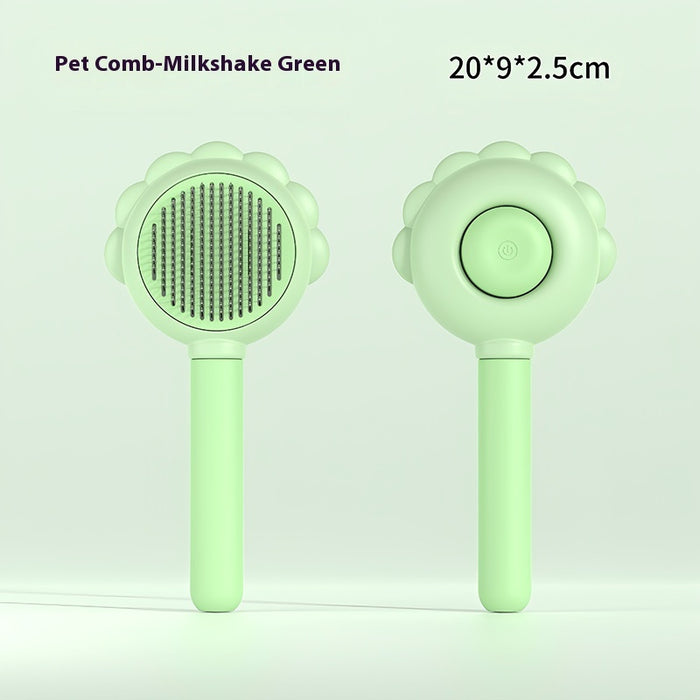 2 In 1 Self Cleaning Dog Brush Comb With Spray Pets Grooming Hair Remover Combs Brush Floating Hair Pet Grooming Brush Pet Products