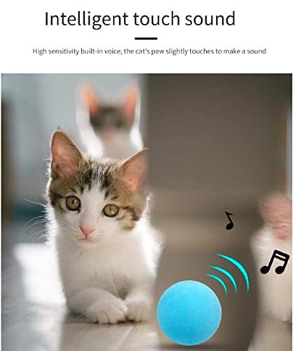 New Gravity Ball Smart Touch Sounding Toys Interactive Pet Toys Squeak Toys Ball Pet Training Toy For Indoor Cats